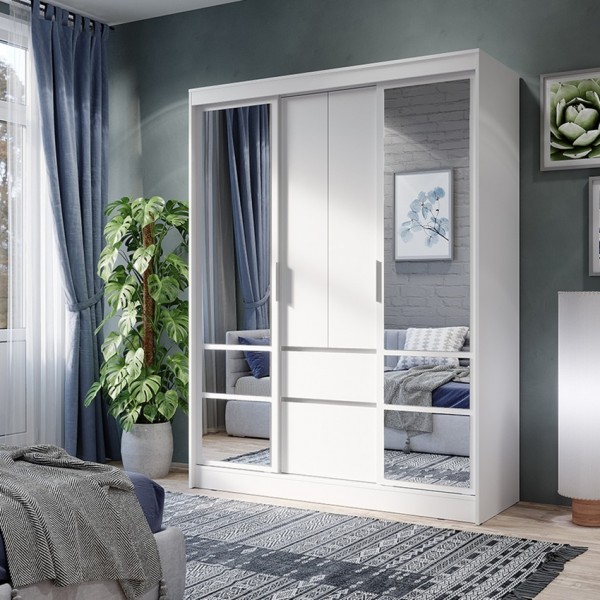 Шкаф-купе Симпл ШКК-06 1.6 м.Белый (BTS) в ЛНР, Луганске